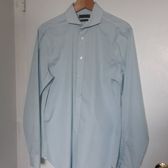 ck Calvin Klein Mens Dress Shirt No-Iron 15.5 34/35 - Picture 1 of 10